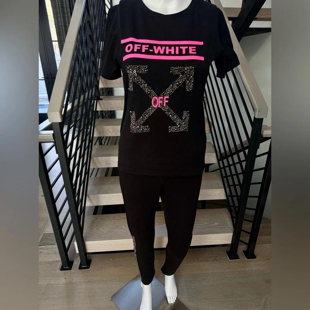 New Off-White Black matching set size XS no tags